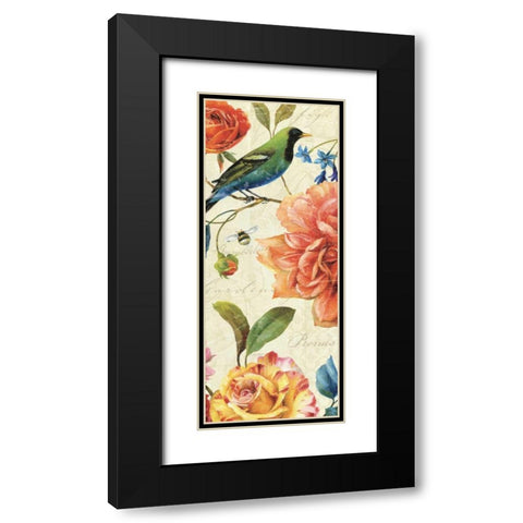 Rainbow Garden VI Black Modern Wood Framed Art Print with Double Matting by Audit, Lisa