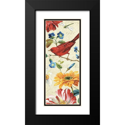 Rainbow Garden VII Black Modern Wood Framed Art Print with Double Matting by Audit, Lisa