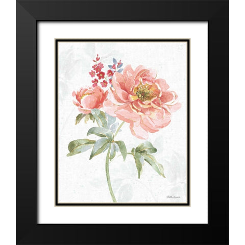 Floral Focus VI Black Modern Wood Framed Art Print with Double Matting by Grove, Beth