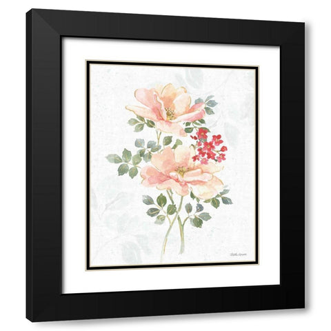 Floral Focus VIII Black Modern Wood Framed Art Print with Double Matting by Grove, Beth