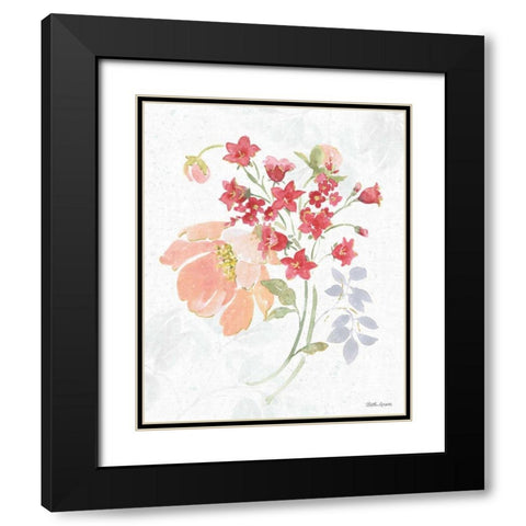 Floral Focus IX Black Modern Wood Framed Art Print with Double Matting by Grove, Beth