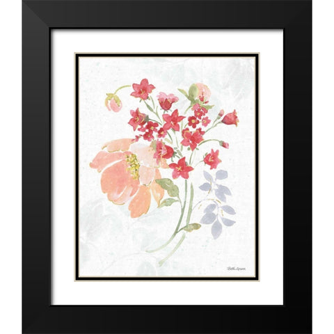 Floral Focus IX Black Modern Wood Framed Art Print with Double Matting by Grove, Beth