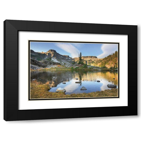 Heather Meadows in Autumn Black Modern Wood Framed Art Print with Double Matting by Majchrowicz, Alan