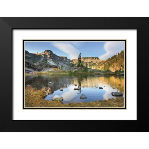 Heather Meadows in Autumn Black Modern Wood Framed Art Print with Double Matting by Majchrowicz, Alan