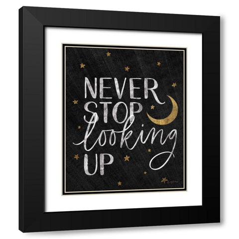 Little Child I Black Gold Black Modern Wood Framed Art Print with Double Matting by Thorns, Becky