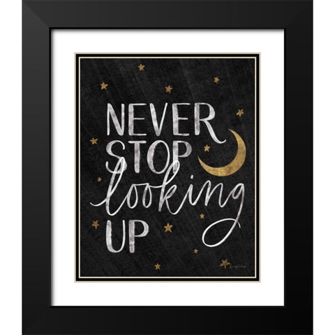 Little Child I Black Gold Black Modern Wood Framed Art Print with Double Matting by Thorns, Becky