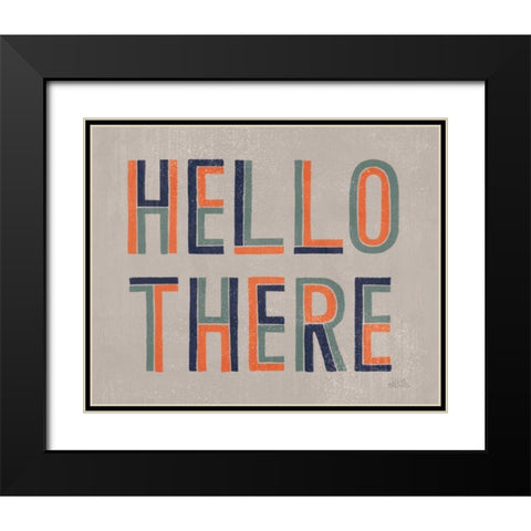 Retro Words III Gray Crop Black Modern Wood Framed Art Print with Double Matting by Marshall, Laura