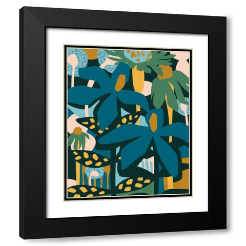 Color Your Life Black Modern Wood Framed Art Print with Double Matting by Gallagher, Megan