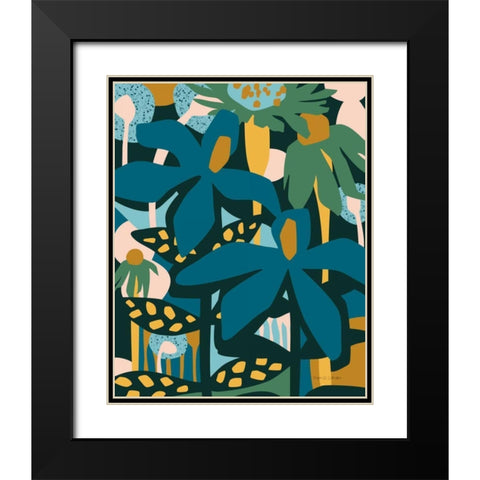 Color Your Life Black Modern Wood Framed Art Print with Double Matting by Gallagher, Megan