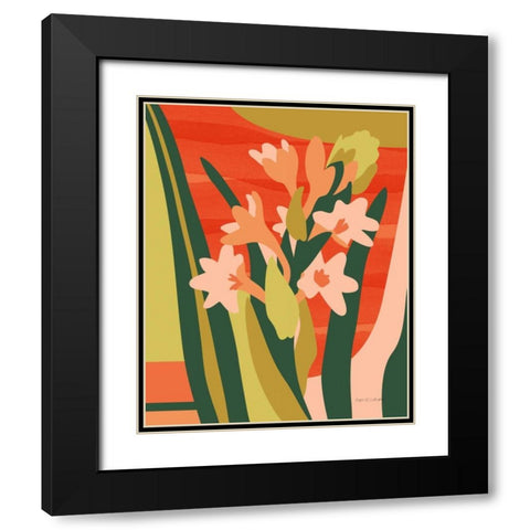 Intermingle Black Modern Wood Framed Art Print with Double Matting by Gallagher, Megan