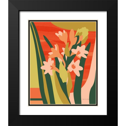 Intermingle Black Modern Wood Framed Art Print with Double Matting by Gallagher, Megan