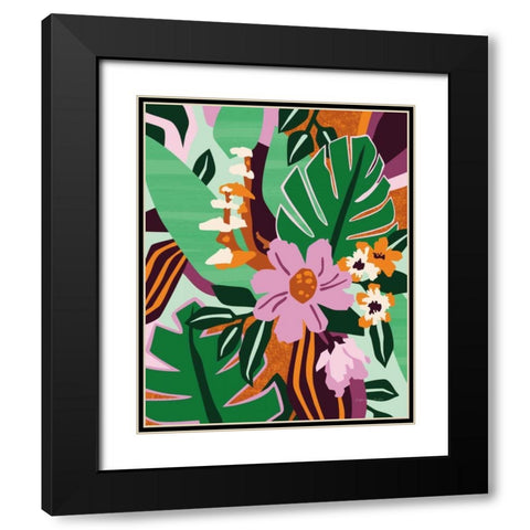 Wildflowers Black Modern Wood Framed Art Print with Double Matting by Gallagher, Megan