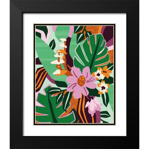 Wildflowers Black Modern Wood Framed Art Print with Double Matting by Gallagher, Megan