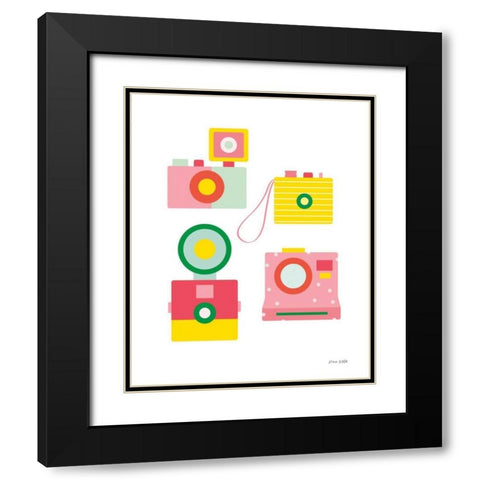 Camera Shy II Black Modern Wood Framed Art Print with Double Matting by Kelle, Ann