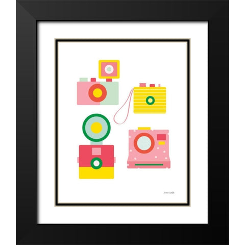 Camera Shy II Black Modern Wood Framed Art Print with Double Matting by Kelle, Ann