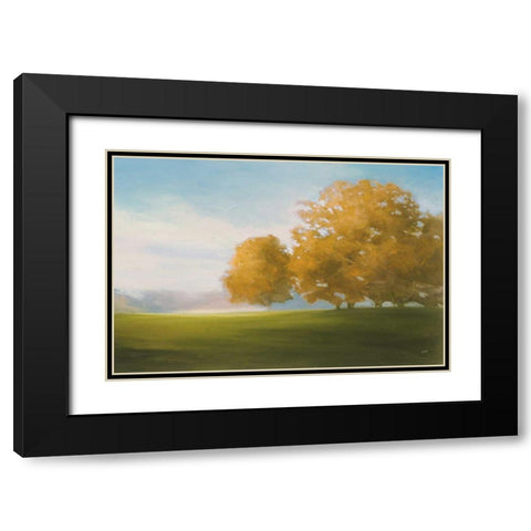 Autumn Glow Gold Black Modern Wood Framed Art Print with Double Matting by Purinton, Julia