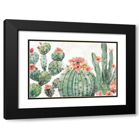 Sweet Southwest I Black Modern Wood Framed Art Print with Double Matting by June, Dina