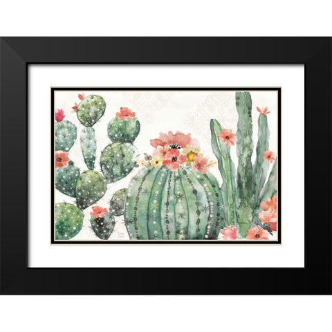 Sweet Southwest I Black Modern Wood Framed Art Print with Double Matting by June, Dina