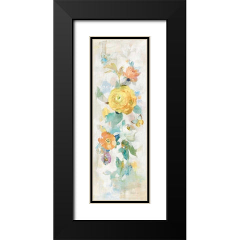 Natural Blooming Splendor III Black Modern Wood Framed Art Print with Double Matting by Nai, Danhui