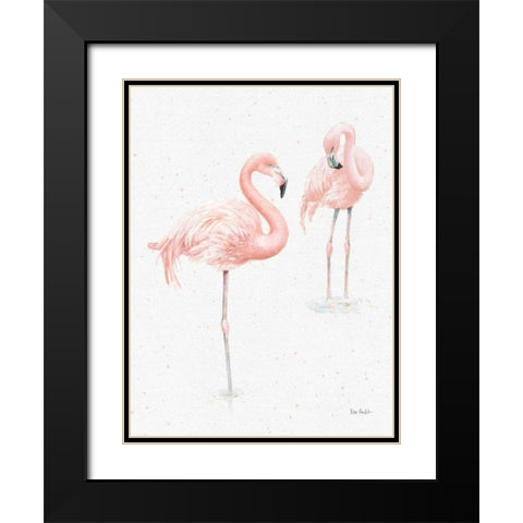 Gracefully Pink X Light Reversed Black Modern Wood Framed Art Print with Double Matting by Audit, Lisa