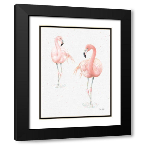 Gracefully Pink XI Light Reversed Black Modern Wood Framed Art Print with Double Matting by Audit, Lisa
