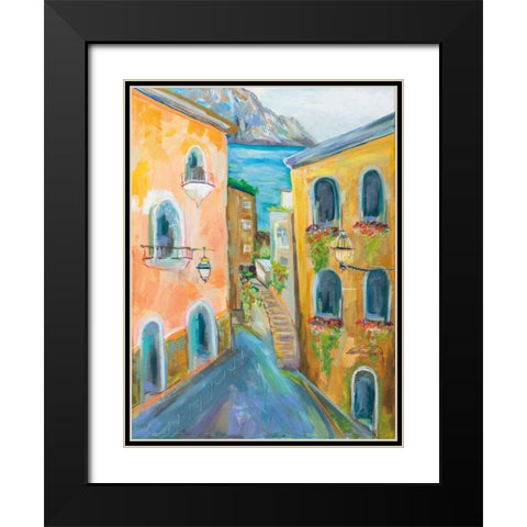 Positano I Black Modern Wood Framed Art Print with Double Matting by Vertentes, Jeanette