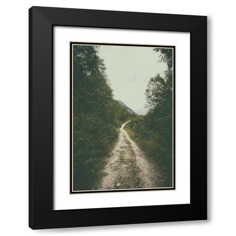 The Path We Followed Black Modern Wood Framed Art Print with Double Matting by Aledanda