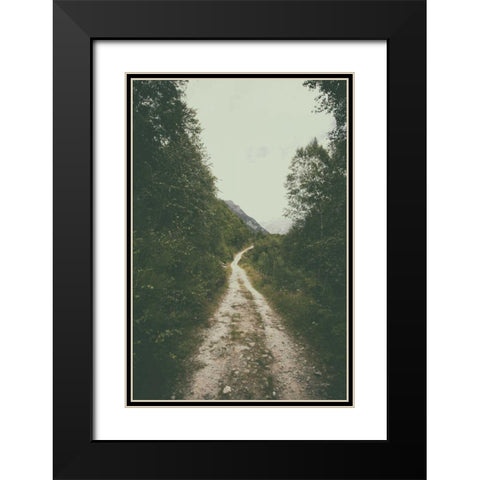 The Path We Followed Black Modern Wood Framed Art Print with Double Matting by Aledanda