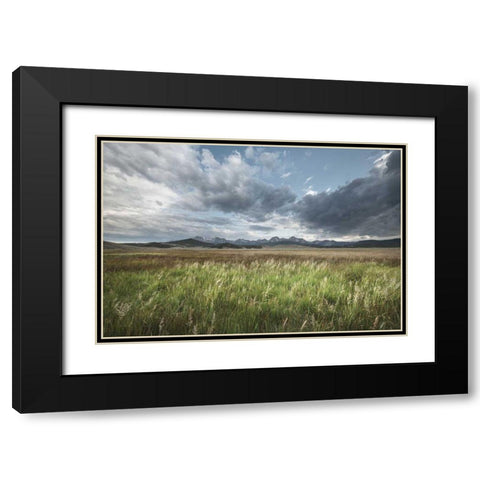 Sawtooth Mountains Idaho Black Modern Wood Framed Art Print with Double Matting by Majchrowicz, Alan