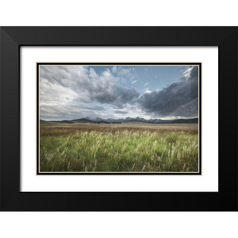 Sawtooth Mountains Idaho Black Modern Wood Framed Art Print with Double Matting by Majchrowicz, Alan