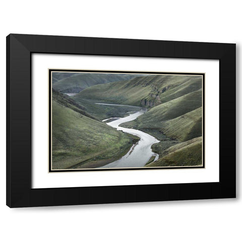 John Day River Oregon I Black Modern Wood Framed Art Print with Double Matting by Majchrowicz, Alan