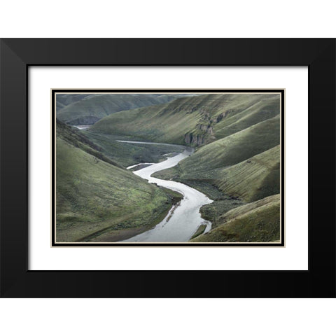 John Day River Oregon I Black Modern Wood Framed Art Print with Double Matting by Majchrowicz, Alan