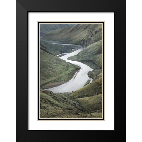 John Day River Oregon II Black Modern Wood Framed Art Print with Double Matting by Majchrowicz, Alan