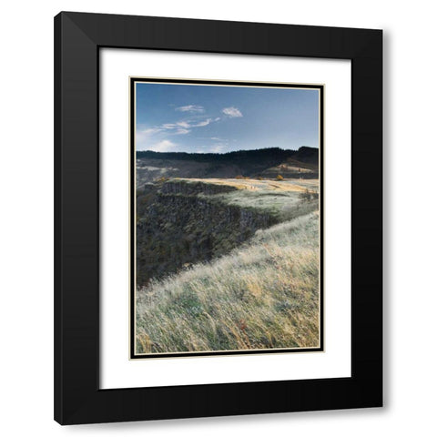 Columbia River Gorge Black Modern Wood Framed Art Print with Double Matting by Majchrowicz, Alan