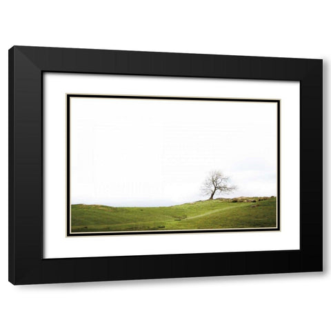 Dales Way I Black Modern Wood Framed Art Print with Double Matting by Marshall, Laura
