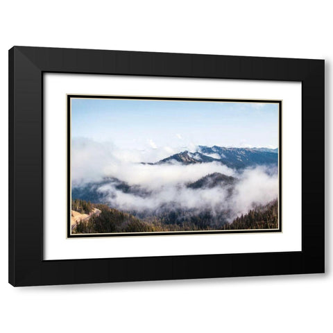 Hurricane Ridge II Black Modern Wood Framed Art Print with Double Matting by Marshall, Laura