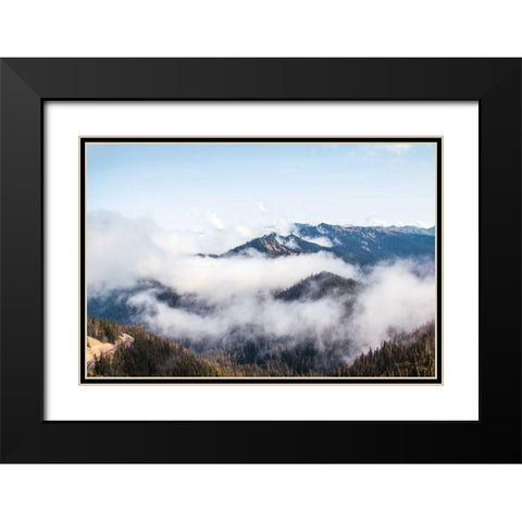 Hurricane Ridge II Black Modern Wood Framed Art Print with Double Matting by Marshall, Laura