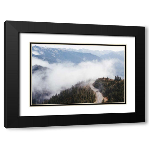 Hurricane Ridge III Black Modern Wood Framed Art Print with Double Matting by Marshall, Laura