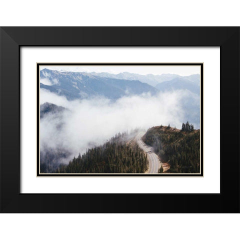Hurricane Ridge III Black Modern Wood Framed Art Print with Double Matting by Marshall, Laura