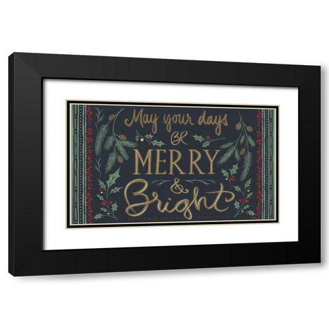 Wonderful Time VII Black Modern Wood Framed Art Print with Double Matting by Tavoletti, Anne