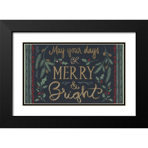 Wonderful Time VII Black Modern Wood Framed Art Print with Double Matting by Tavoletti, Anne