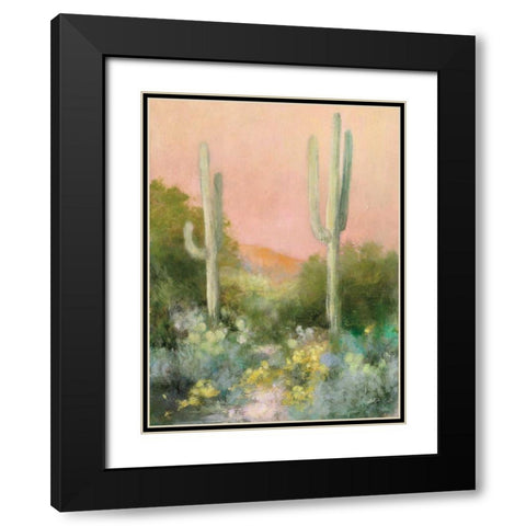 Sunrise Desert I Black Modern Wood Framed Art Print with Double Matting by Purinton, Julia
