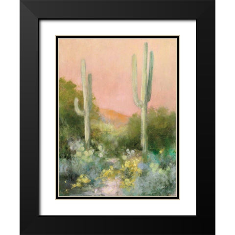 Sunrise Desert I Black Modern Wood Framed Art Print with Double Matting by Purinton, Julia