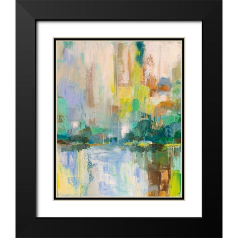 Reflecton I Black Modern Wood Framed Art Print with Double Matting by Vertentes, Jeanette
