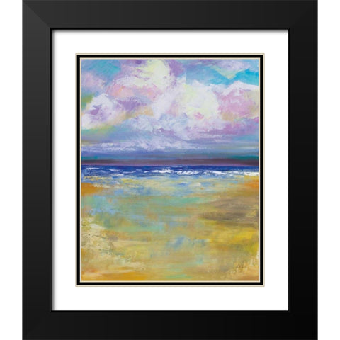 Coastal Calm Black Modern Wood Framed Art Print with Double Matting by Vertentes, Jeanette
