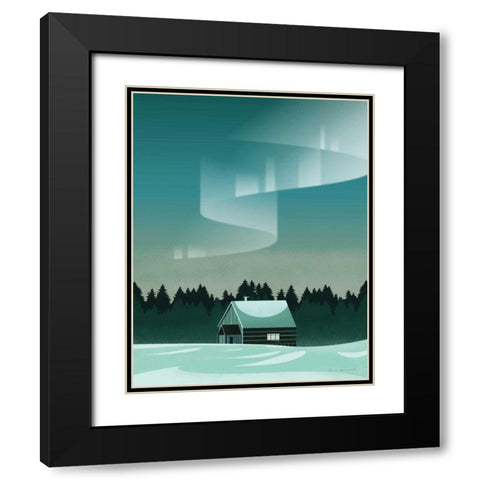 Finland I No Words Black Modern Wood Framed Art Print with Double Matting by Escalante, Omar