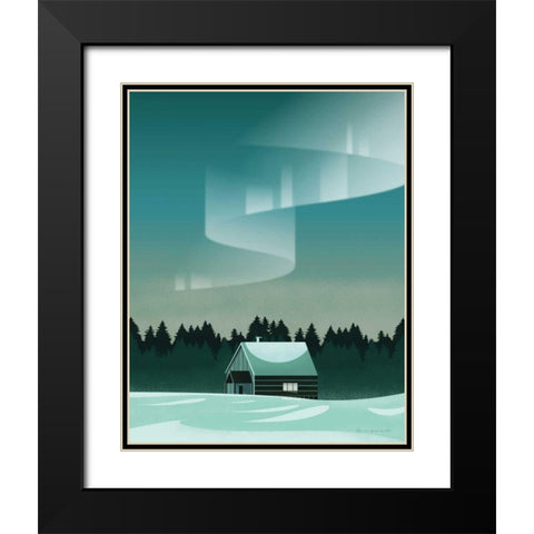 Finland I No Words Black Modern Wood Framed Art Print with Double Matting by Escalante, Omar