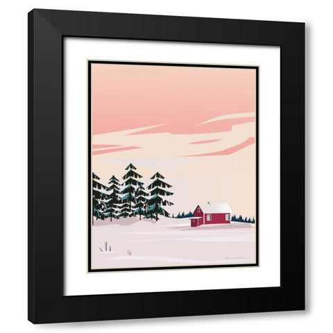 Finland II No Words Black Modern Wood Framed Art Print with Double Matting by Escalante, Omar
