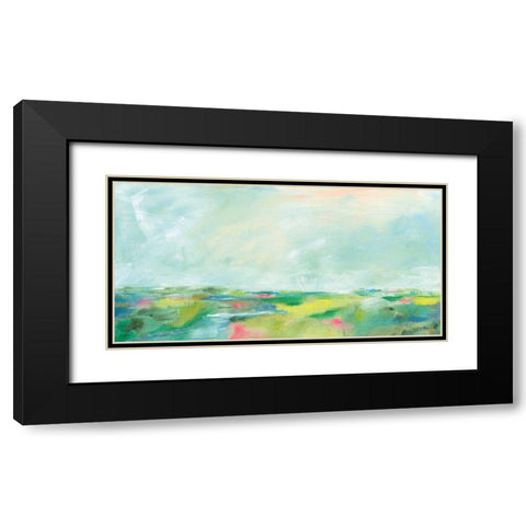 Colorful Horizon Black Modern Wood Framed Art Print with Double Matting by Schlabach, Sue