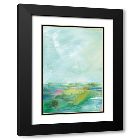 Colorful Horizon Vertical Crop I Black Modern Wood Framed Art Print with Double Matting by Schlabach, Sue